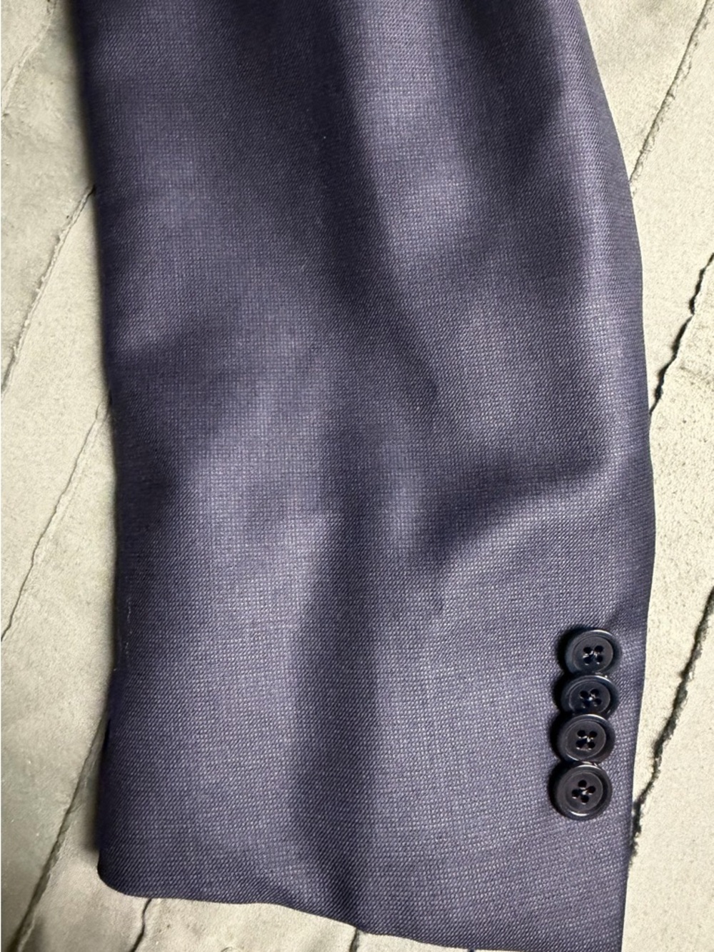 Ermenegildo Zegna Trofeo Milano Tic Tac Weave Suit Navy Blue 56R Or 46R US - Picture 14 of 15